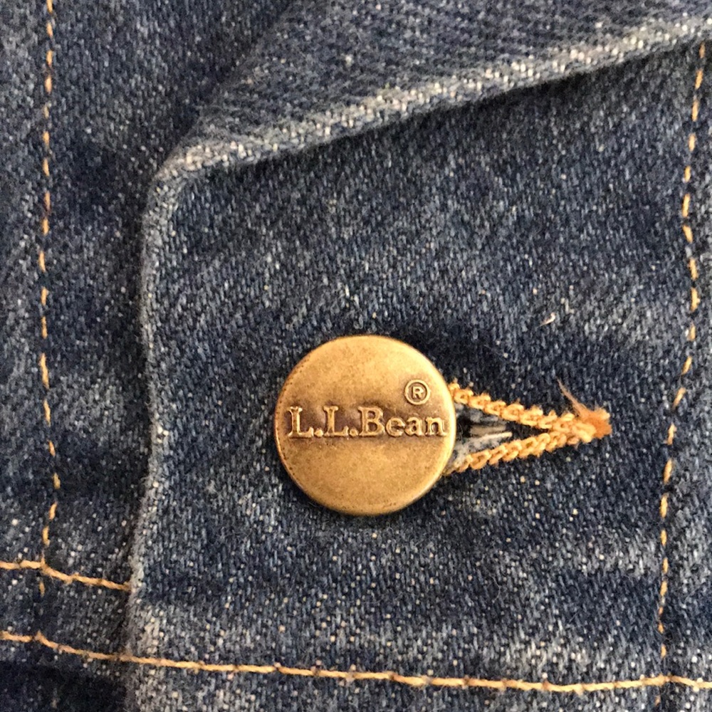 NWOT! LL Bean Men’s Denim Jacket. Large Tall.